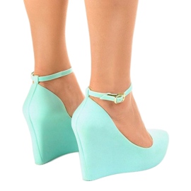 Melissa en caoutchouc bleu ouvert KM06-4 3