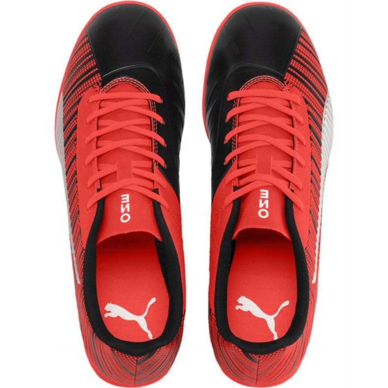Chaussures de foot Puma One 5.4 It Jr 105654 01 rouge rouge 1