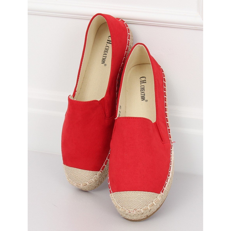 Espadrilles Rouges Femmes 180-5 Rouge II-GAT 1