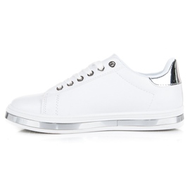 Baskets blanches avec hologramme 4