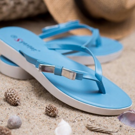 Seastar Tongs Avec Un Noeud bleu 1