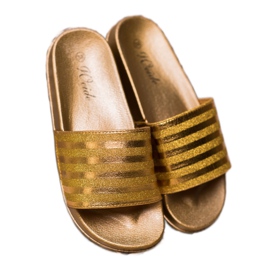 Weide Chaussons À Paillettes jaune 4