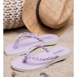 Seastar Tongs tressées violettes 2 Seastar Tongs tressées violettes 2