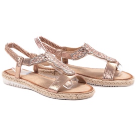 Emaks Espadrilles Slip On Sandales rose 1