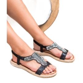 Emaks Espadrilles Slip On Sandales le noir 2