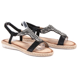 Emaks Espadrilles Slip On Sandales le noir 1