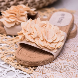 SHELOVET Chaussons Espadrilles beiges 1
