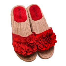 SHELOVET Espadrilles Chaussons Rouges 1 SHELOVET Espadrilles Chaussons Rouges 1