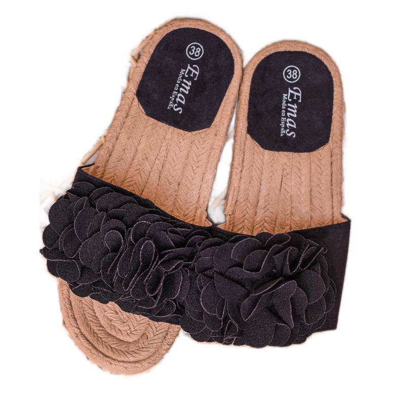 SHELOVET Espadrilles Noires 1