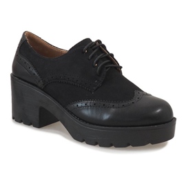 Chaussures basses noires sur la chaussure de jazz A532 le noir 1