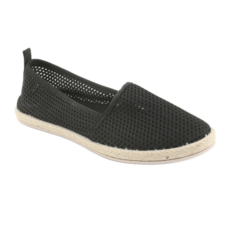 Espadrilles noires en résille JX1029 Noir le noir 1