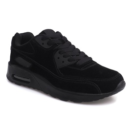 Chaussures de Sport Baskets Daim 55109-1 Noir 2