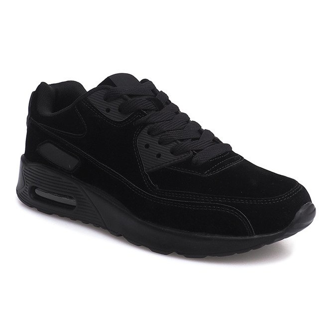 Chaussures de Sport Baskets Daim 55109-1 Noir 2
