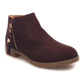 Bottines Daim Jodhpur 8565 Marron brun 2