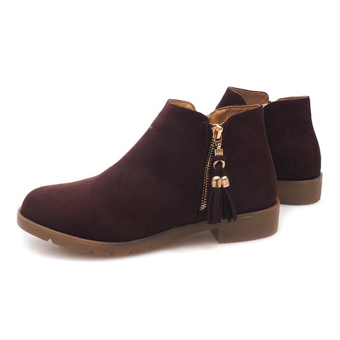 Bottines Daim Jodhpur 8565 Marron brun 1