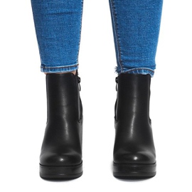 Bottes À Talons Avec Élastique X9098 Noir 1