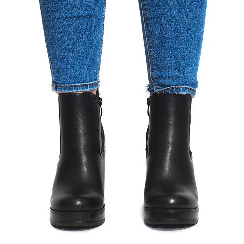 Bottes À Talons Avec Élastique X9098 Noir 1