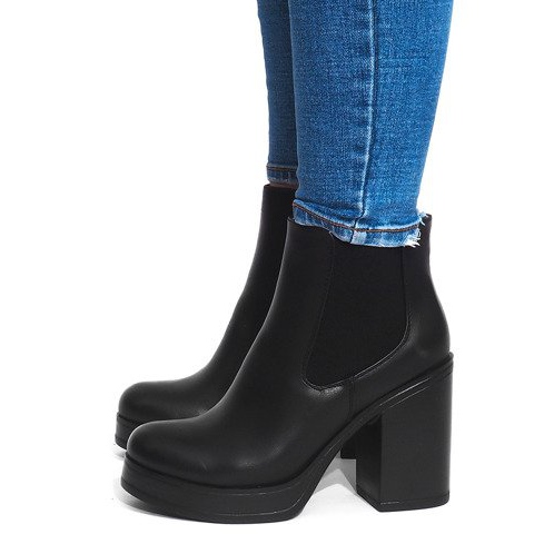 Bottes À Talons Avec Élastique X9098 Noir le noir 2