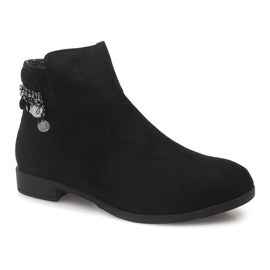Bottes en daim LL113 noires le noir 1