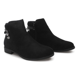 Bottes en daim LL113 noires 2