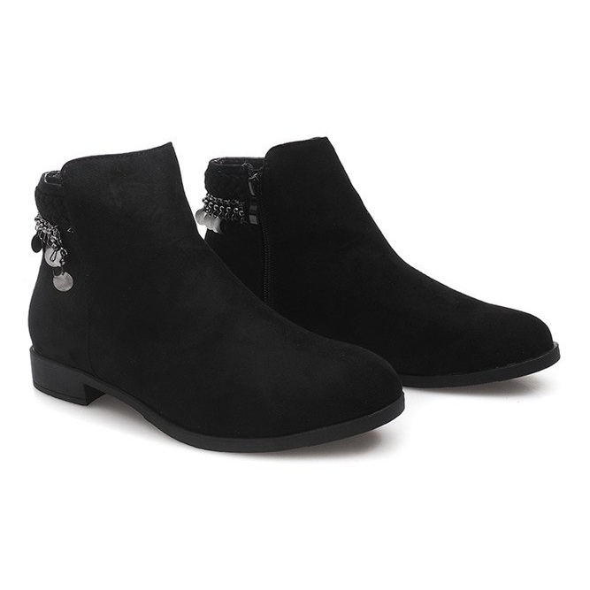 Bottes en daim LL113 noires le noir 2
