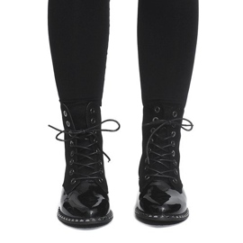 Bottines Laquées Exclusives BL-29 Noir 1