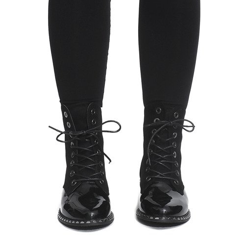 Bottines Laquées Exclusives BL-29 Noir le noir 1