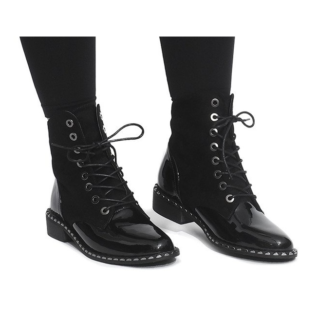 Bottines Laquées Exclusives BL-29 Noir le noir 2