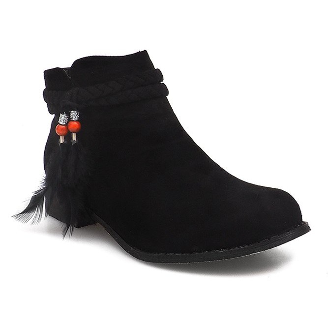 Bottines Daim Jodhpur boots H1911 Noir le noir 2