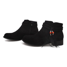 Bottines Daim Jodhpur boots H1911 Noir le noir 4