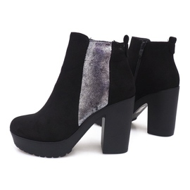 Bottines En Daim Sur Un Poteau RBS-8 Noir le noir 4