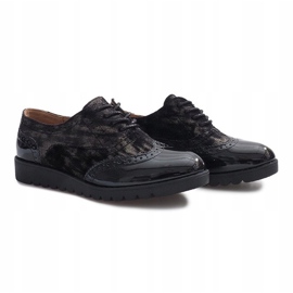 Chaussures en daim noir Adele le noir 1