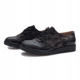 Chaussures en daim noir Adele le noir 2