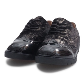 Chaussures en daim noir Adele le noir 3