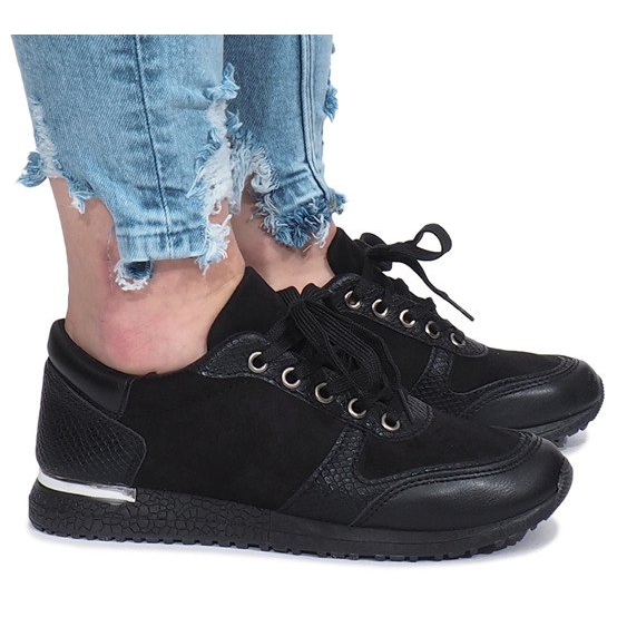 Baskets sport Lyon noires le noir 1