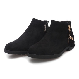 Bottines Daim Jodhpur 8565 Noir 1