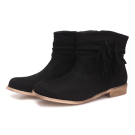 Bottines Daim Jodhpur boots ZY9040 Noir le noir 3
