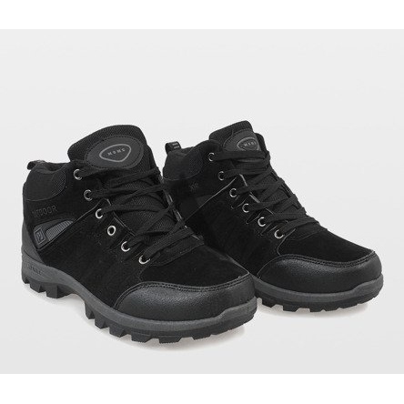 Bottes de neige isolées noires KFT001 2