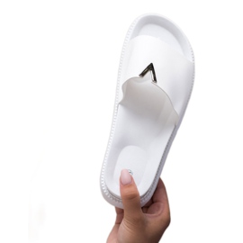 SHELOVET Pantoufles Sur La Plateforme blanche 2