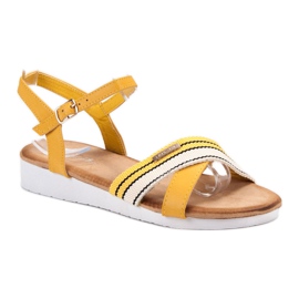 Bello Star Sandales à fermeture boucle jaune 1