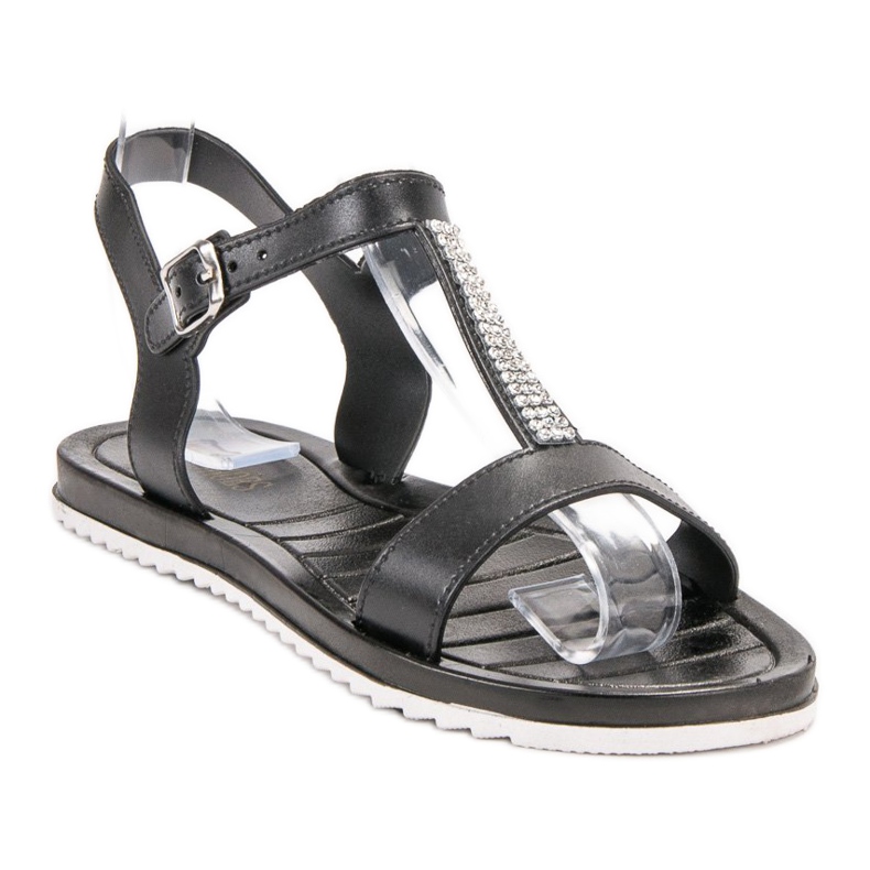 SHELOVET Sandales en caoutchouc le noir 1