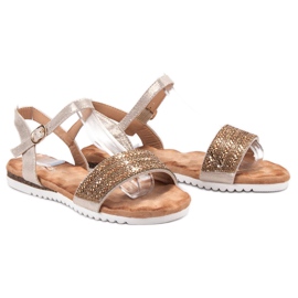 Emaks Sandales Avec Cubic Zirconia brun 1
