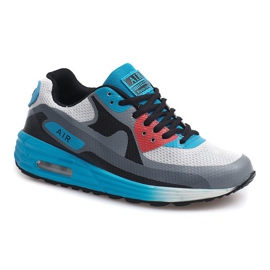 Chaussures de course Neony B306-9 Blanc blanche le noir bleu multicolore 2