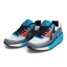 Chaussures de course Neony B306-9 Blanc noir bleu multicolore 1