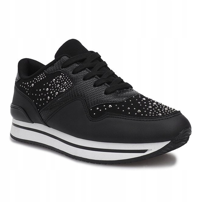 Baskets sport noires Odette le noir 2