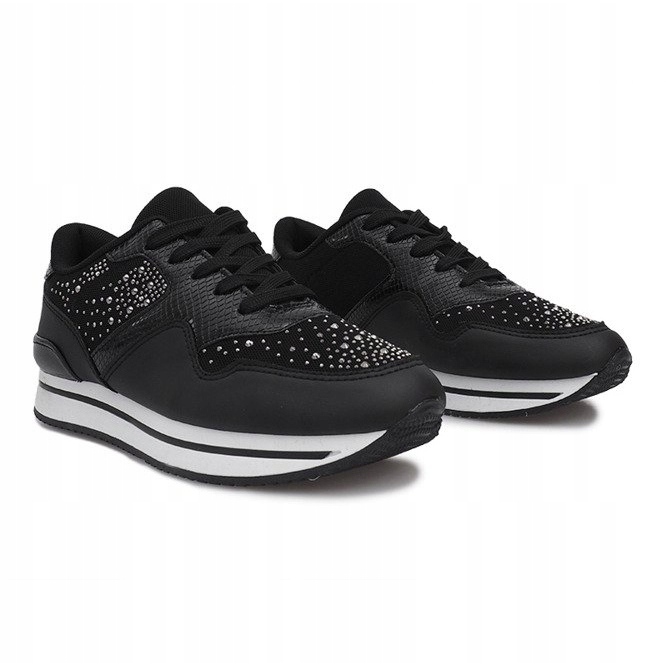 Baskets sport noires Odette le noir 1