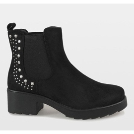 Kayla Shoes Bottes à talons isolées noires 88048 le noir 2