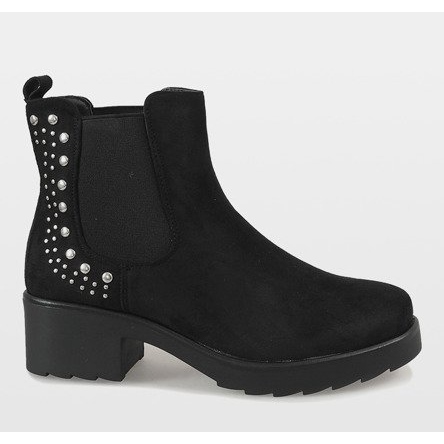 Kayla Shoes Bottes à talons isolées noires 88048 2