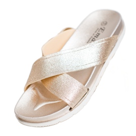 Emaks Chaussons Dorés À Paillettes d'or 2