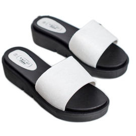 SHELOVET Sandales compensées blanc 1